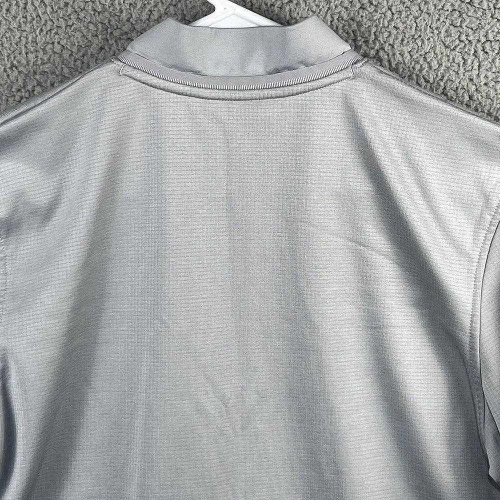 Under Armour Mens M Coldgear 1/2 Zip Fleece Athletic‎ Sweatshirt White Grey